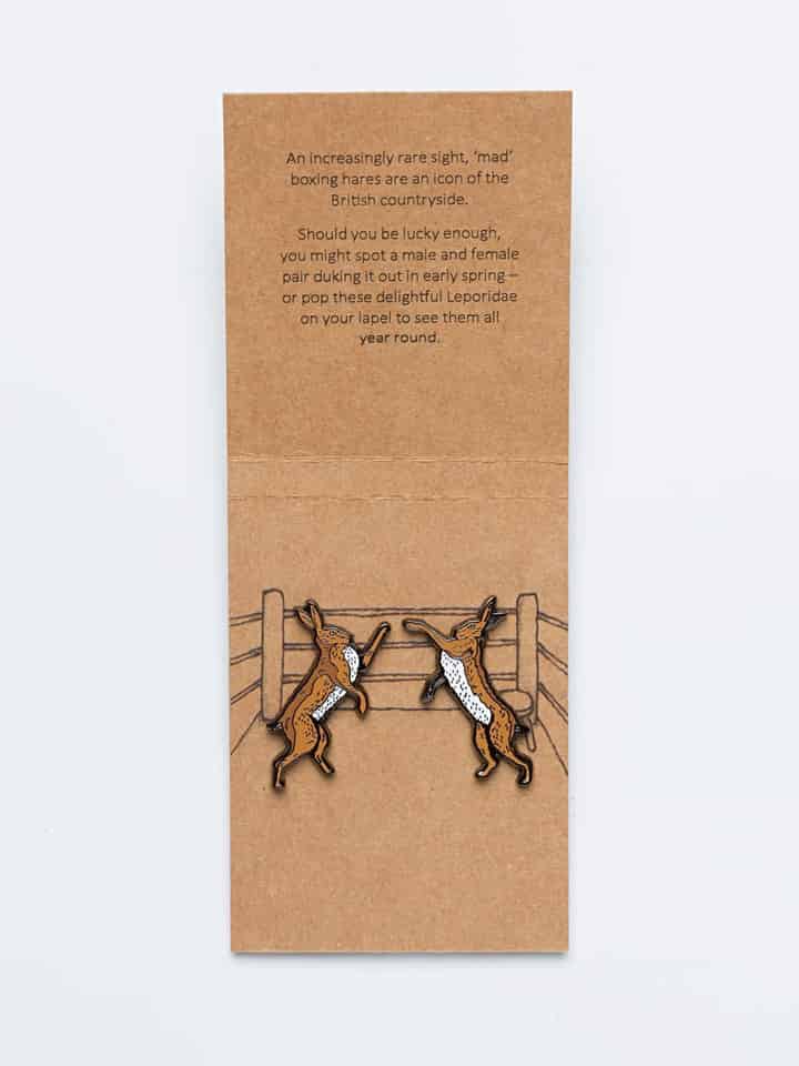 Men's Hares Lapel Pins Set Of Two