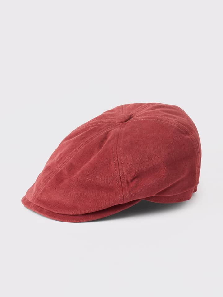 Men's Red& Green Canvas Cap