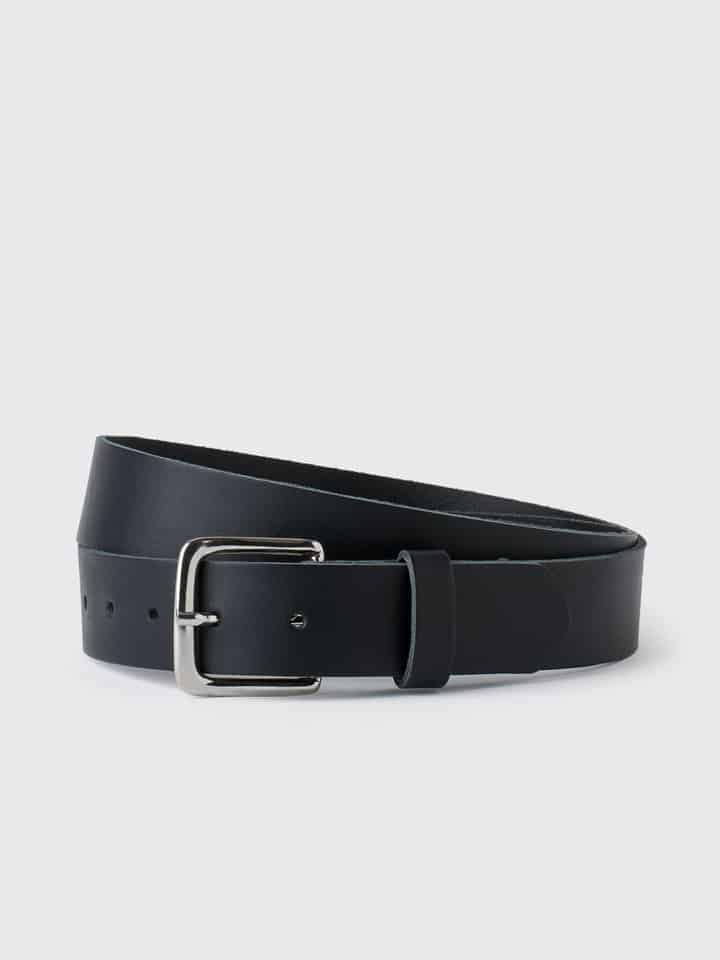 Black Leather Trouser Belt