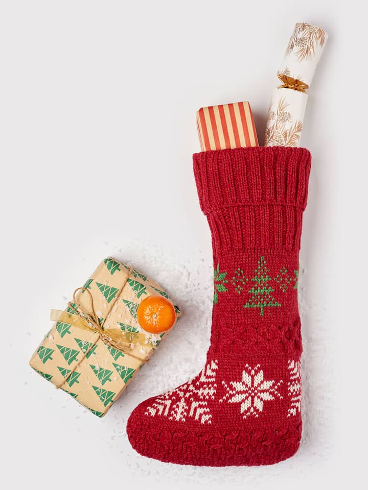 Merino Wool Christmas Stocking Gifts Presents
