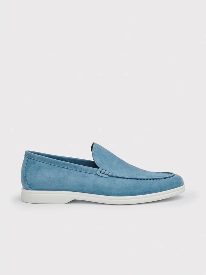Blue Suede Loafer